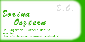 dorina osztern business card